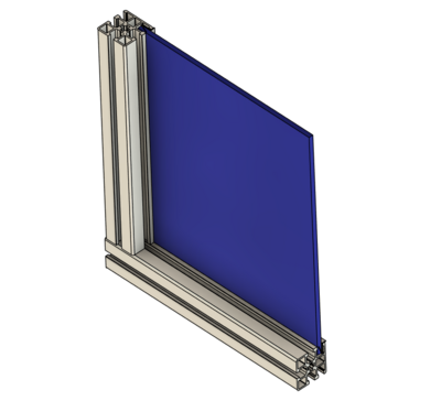 10-4545FP1-0 MODULAR SOLUTIONS ENCLOSURE PROFILE<BR>45MM X 45MM, ONE SMOOTH SIDE, 1 METER LENGTH